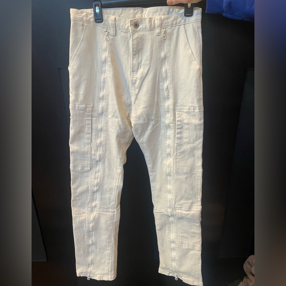 Vintage Cream Cargo Pants